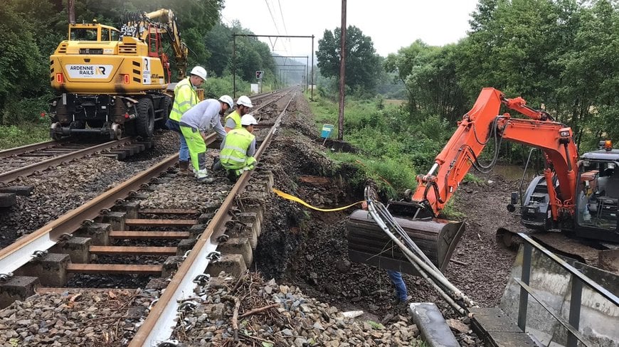 Infrabel et la SNCB mettent en place un plan de remise en service du trafic ferroviaire en Wallonie